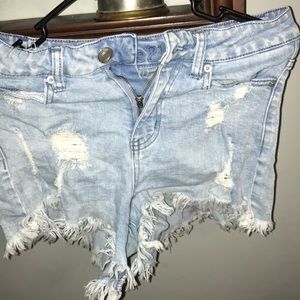 Rue21 blue washed jeans shorts
